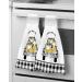 Farmhouse Gnome Honeybee on Truck Country Plaid Hand Towels - Set of 2 | Absorbent Kitchen and Bathroom Towels | Durable Hanging Washing Cloths for Home Cleaning Decor - Buy Online on SooperMarket.com