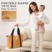 SONARIN Large Capacity Waterproof Baby Changing Bag - Stylish Satchel with Stroller Straps, Changing Mat & Travel Convenience in Grey - Buy Online on SooperMarket.com