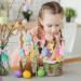 Whaline 60Pcs Easter Cupcake Topper Double-Sided Easter Bunny Cupcake Picks Colorful Rabbit Food Picks for Easter Spring Party Supplies Cake Decorations - Buy Online on SooperMarket.com
