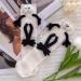3D Funny Magnetic Suction Couple Socks - Novelty Holding Hands Design in Deep White (1 pair) | Unisex Show Off Socks - Buy Online on SooperMarket.com