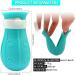 LLMSIX 4PCS Cat Anti-Scratch Boots - Adjustable Silicone Paw Protector Shoes for Home Pet Shower and Nail Trimming (Blue) - Buy Online on SooperMarket.com