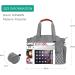 SONARIN Multi-Function Waterproof Baby Changing Tote Bag - Grey | Large Capacity Diaper Bag with Pacifier Holder and Travel Satchel Messenger Bag - Buy Online on SooperMarket.com
