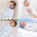 Vicloon Baby Swaddle Wrap Set - Organic Cotton Blanket for Newborns 0-3 Months (7-14lbs) - Blue (2 pcs) - Buy Online on SooperMarket.com