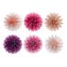 Dekozauber24 Edible flowers for the cake made of wafer 12 pieces each 4.5 cm 6 colours mix cake decoration cake decoration flowers