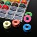 BetyBedy 36Pcs Bobbins and Sewing Threads with Bobbin Case - Pre-Wound Bobbins Set for Multiple Sewing Machines - Standard Size, Assorted Colors - Plastic - Buy Online on SooperMarket.com