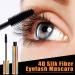 2 Pack Waterproof 4D Silk Fiber Mascara - Volume & Length, No Clump, All Day Wear - Buy Online on SooperMarket.com