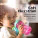 Nuby 3 Piece Girl No-Spill Easy Grip Cup with Flex Straw, 10oz, Clik It Lock Feature - Buy Online on SooperMarket.com