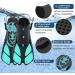 Createy Snorkel Set | Panoramic View Diving Mask, Trek Fin, Dry Top Snorkel - Green | S/M Adults 4.5-8.5 - Buy Online on SooperMarket.com