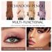 iGuzvaw Matte Eyeshadow Stick Cream to Powder | Waterproof Eye Shadow & Eyeliner Pencil | Long Lasting & Buildable Neutral Eye Makeup (Shimmer 12 Periwinkle Purple) - Buy Online on SooperMarket.com