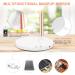 LED Vanity Makeup Mirror with Bluetooth & Smart Touch | 3 Color Dimmable & USB Rechargeable | 45 Rotatable Design (White) - Ideal for Makeup Desk - Buy Online on SooperMarket.com