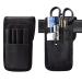 KATOLK 2 Pcs Belt Pen Holder, Multifunctional Adjustable Tactical Pencil Pouch, Detachable Military Duty Pencil Sleeve Case, Can Hold Pens, Rulers and Scissors, Black