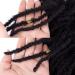 YEZHIQIU 8 Short Dreadlock Wig - Natural Black Synthetic Hair, Heat Resistant Faux Afro Locs Braids Wigs (1B) - Buy Online on SooperMarket.com