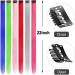 12 Pcs Colored Hair Extensions Colorful Clip in Hair Extensions 22 inch Synthetic Straight Hair Extensions for Kids Girls Women K 12pcs-Grey - Buy Online on SooperMarket.com