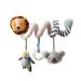Nuby 89075 Animal Adventures Activity Interactive Sensory Toys |Suitable from birth spiral stroller activity toys animal adventure unit size single bed