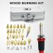 44 PCS Wood Burning Kit with Adjustable Temperature Pyrography Pen - Professional Pyrography Tool Set for Embossing, Carving, Soldering - DIY Creative Tools - Buy Online on SooperMarket.com