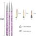 Hanyousheng 3 Pcs Nail Art Brushes Set - Fine Detail Paint Brush Pen for DIY & Professional Nail Art Design - Purple - Buy Online on SooperMarket.com