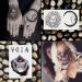 Oottati Waterproof Halloween Temporary Tattoo Stickers - 9 Sheets Black Skull Eye Devil Sun Moon Totem - Buy Online on SooperMarket.com