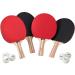 Viper Table Tennis Accessory Set (Rackets/Paddles and Balls) 4 Rackets and 6 Balls