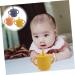 TOYANDONA 3pcs Baby Silicone Sippy Cups Set for Toddlers - Anti-Spill, Training Cup with Silicone Straw for Infant & Toddler - BPA-Free Silicone Water Cup - Buy Online on SooperMarket.com