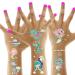 Tazimi Luminous Mermaid Temporary Tattoos for Kids 12 Sheets Glow Mermaid Tattoos Stickers Party Supplies Favors for Girls