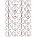 24 Cute Eiffel Tower Cupcake Toppers Paris France Theme #2 PREMIUM THICKNESS SWEETENED VANILLA Wafer Cake Decorations - Buy Online on SooperMarket.com