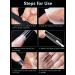 Lionvison 3XL Clear Extra Long Square False Nails Set - 240 Pcs | 12 Sizes Full Cover Press On Tips for Acrylic Nails & Manicure - Buy Online on SooperMarket.com