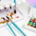 CUGEBANNA Plastic Artist Paint Brush Drying Rack - Holds 14 Brushes Upright | Paint Brush Holder - Buy Online on SooperMarket.com