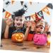 HOMSFOU 3 Pcs Glowing Crackle Purple Pumpkin Fall Pumpkin Decor Halloween Party Decorations Fall Centerpieces Trick or Treat Candy Buckets Halloween Paper Lantern Accessories Rural Plastic - Buy Online on SooperMarket.com