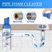 Herios Drain Foam Cleaner Liquid Hair Drain Clog Remover & Cleaner Pipe Dredge Deodorant Foam Cleaner for Shower Sink Drains (2) - Buy Online on SooperMarket.com