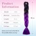 Buy Tess Braids Extensions Ombre 60 cm - 3 Pack Jumbo Kanekalon Hair Braids for Box Braids - #19 Purple/Black Ombre 100g Bundle - Buy Online on SooperMarket.com