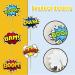 SuperHero Boom Cupcake Toppers - 48 Pack, Kids Birthday Party Decorations & Supplies - Buy Online on SooperMarket.com