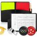 Shop EHIOG Referee Card Set - Metal Pipe with Red Yellow Cards & Point Book | Essential Referee Equipment for Football Games - Buy Online on SooperMarket.com