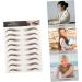Beavorty 9 Sheets Waterproof Eyebrow Stickers 6d Cosmetic Stencil 21x14.7cm Brown - Buy Online on SooperMarket.com