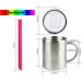 Housavvy 10 Oz Kids Stainless Steel Cups - Insulated, Spill Proof Toddler Cups with Straws, Lids, and Handles - BPA Free Sippy Cups for Toddlers - Silver-Duck Design - 4 Pack - Buy Online on SooperMarket.com