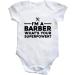 Hippowarehouse I'm a barber what's your superpower baby vest bodysuit (short sleeve) boys girls