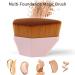 Daubigny Iron Makeup Brush for Flawless Blending - Pink | Face Blush Liquid Powder Foundation Brush with Protective Case - Buy Online on SooperMarket.com