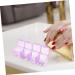 ABOOFAN 2 Sets Nail Art Storage Box Makeup Drawer Ornament Container Storage Containers Manicure Accessories Holding Dip Powder Organizer Diamond Box Abs Desktop - Buy Online on SooperMarket.com