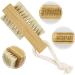 Double Sided Wooden Nail Brush with Hanging Rope - Fingernail and Toenail Cleaning Brushes - Buy Online on SooperMarket.com