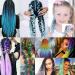 Braiding Hair Extensions Jumbo Braid Hair 24 Inch 1pc High Temperature Synthetic Fiber Hair Extension Army Green for Women - Buy Online on SooperMarket.com