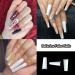 VIVID STELLA Coffin Shape False Nail Tips - C Curve Half Cover Nail Tips for Women & Girls | High-Quality & Stylish Nail Art - Buy Online on SooperMarket.com