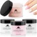 480g Acrylic Powder Set of 4 EBANKU Acrylic Powder Large Capacity Professional Acrylic Nail Powder for Nail Acrylic Extension Nail Carving Long-Lasting No Nail Lamp Needed