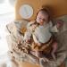 FRIGG Daisy Natural Rubber Baby Pacifier 2-Pack - Rose Gold/Honey Gold | BPA-Free | Made in Denmark | 0-6 Months - Buy Online on SooperMarket.com