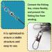 Zoe Tekway 40-Piece Stainless Steel Fishing Leaders - Anti-Bite Anti-Winding Versatile for Saltwater & Freshwater Fishing Accessories - Buy Online on SooperMarket.com