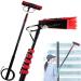 Window Cleaning Telescopic Pole Water Fed Extendable Brush Suitable for Cleaner Conservatory Roof Photovoltaic Panel Cleaning Photovoltaic Panel Cleaning/Window Clean 55cm Brush Head 12M/39FT