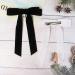 2Pcs Velvet Hair Bows Black Bow Hair Clips with Long Ribbon - Vintage Hair Accessories for Girls and Women - Buy Online on SooperMarket.com