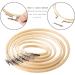 6PCS Matchne Bamboo Embroidery Hoops - 4 to 10 Inch Sizes - Easy Tighten/Loosen - Cross Stitch & Needlework Supplies - Crafts - Buy Online on SooperMarket.com