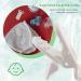 OUHUAN 10Pcs T-Shape Plastic Pacifier Holders for Babies - Soother Dummy Style in White | International Shipping Available - Buy Online on SooperMarket.com