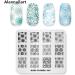 Alexnailart Nail Stamping Printing Plate Template Image Plate Stamper Scraper Flower Pattern Nail Art Decoration DIY Print Manicure Design FL045 - Buy Online on SooperMarket.com