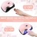 168W Aokyom UV LED Nail Dryer Lamp - Smart Sensor LCD Timer & Versatile for All Gel Nail Polish - Silver Pink - Buy Online on SooperMarket.com