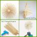 200 Pieces 6x1/8 Wooden Dowel Rods - Unfinished Hardwood Craft Sticks for DIY Crafts - Buy Online on SooperMarket.com